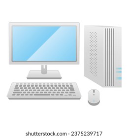 It is an illustration of a personal computer.