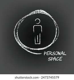 Illustration of Personal Space outlined for a comfortable stay.