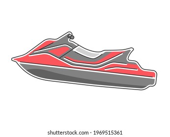 Illustration of a personal watercraft.