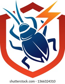 illustration pest control. beetle.