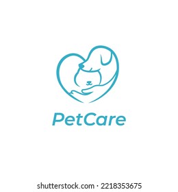 Illustration Pet Care Pet Clinic Logo Dog And Cat