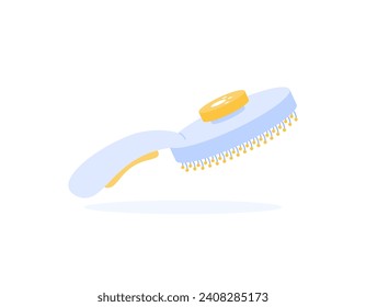 illustration of a pet comb. combs for animals such as dogs and cats. grooming comb. objects or tools. flat or cartoon style illustration design. graphic elements. vector