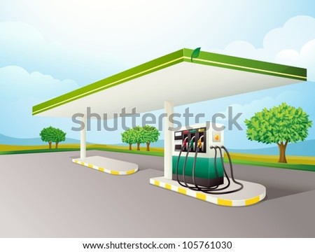 Similar – Image, Stock Photo petrol station Environment