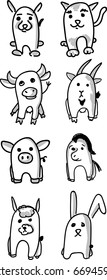 Illustration of pets