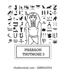 The Illustration Of Pharaoh Thutmose III