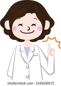 Illustration of a pharmacist making good hand gesture