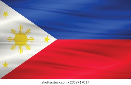 Illustration of Philippines Flag and Editable Vector Philippines Country Flag