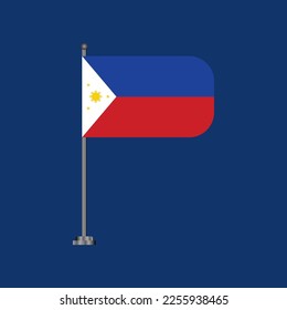 Ilustración de la plantilla de bandera de Filipinas