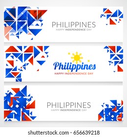 Illustration of Philippines Independence Day Background,Header Or Banner Design.