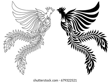 Illustration of the phoenix