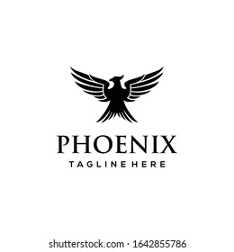 Illustration Phoenix bird abstract luxury Logo design Vector