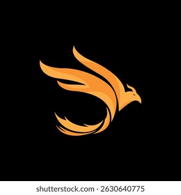 illustration of phoenix flying vector