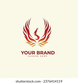 Illustration Phoenix Logo Concept template vector