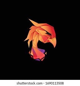 Illustration of phoenix logo template