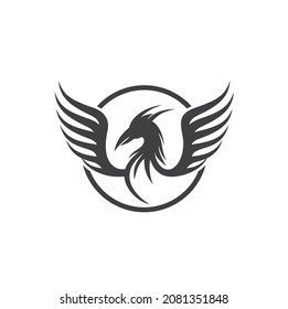 illustration of phoenix, vector art.