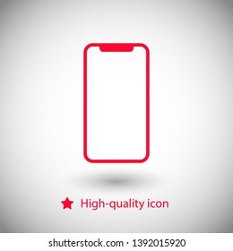 Illustration Phone Cell Icon. Smartphone icon