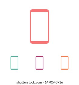 Illustration Phone Cell Icon. Smartphone icon