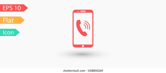 Illustration Phone Cell Icon. Smartphone icon