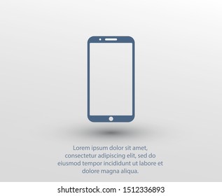 Illustration Phone Cell Icon. Smartphone icon