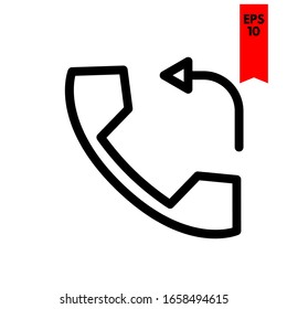 ilustración del icono plano del teléfono