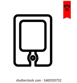 illustration of phone flat icon