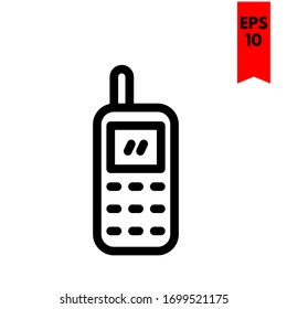 ilustración del icono plano del teléfono