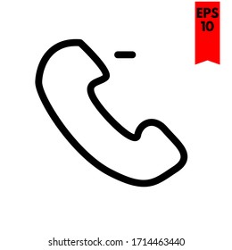 ilustración del icono plano del teléfono