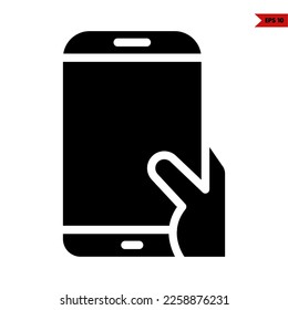 illustration of phone glyph icon