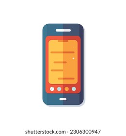 Illustration of a phone icon.  isolated, icon, logo for mobile phone. flat style mobile phone. 