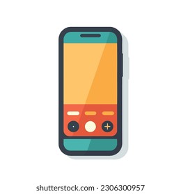 Illustration of a phone icon.  isolated, icon, logo for mobile phone. flat style mobile phone. 