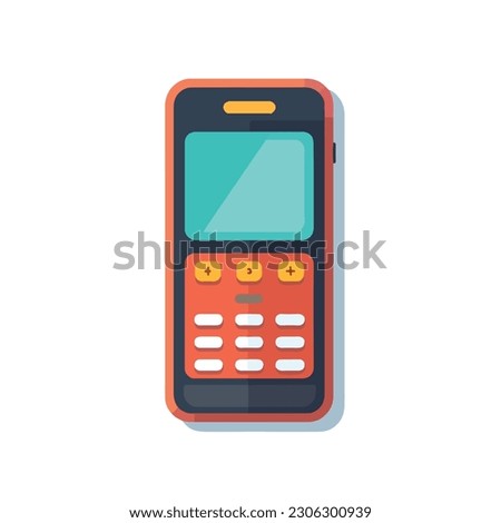 Illustration of a phone icon.  isolated, icon, logo for mobile phone. flat style mobile phone. 