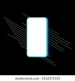 Ilustración de un teléfono, tecnología moderna.