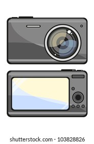 Illustration of a photo camera
