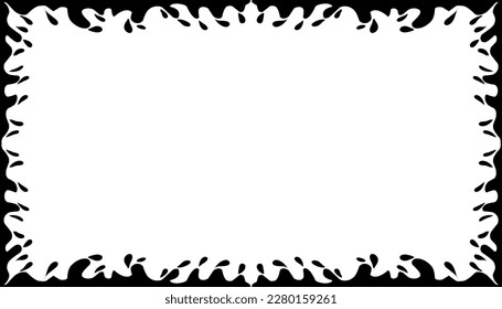Illustration of a photo frame with a tribal design. Perfect for photo frames, invitation cards, greeting cards, book covers, wallpapers