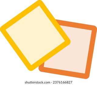 Es una ilustración de una foto o un bloc de notas