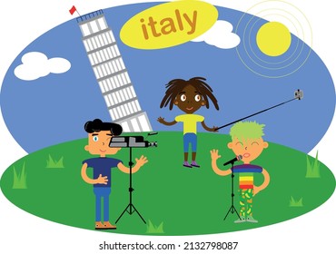 illustration photo shoot in italy