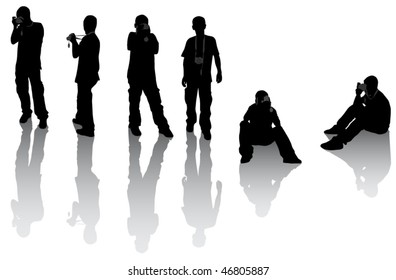 Illustration of photographers