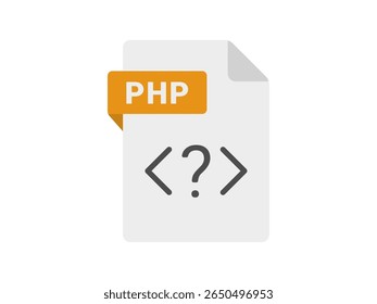 Ilustração do ícone do arquivo de extensão do PHP.
