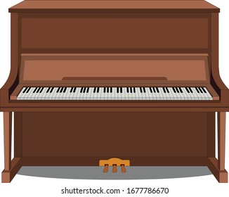 Illustration of piano vector design