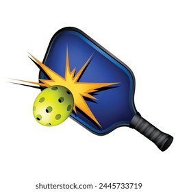 illustration of a pickleball racket