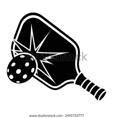 illustration of a pickleball racket