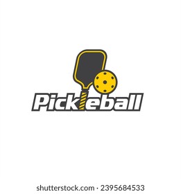 illustration of pickleball, a sport that combines elements of tennis, badminton and table tennis.