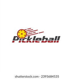 illustration of pickleball, a sport that combines elements of tennis, badminton and table tennis.