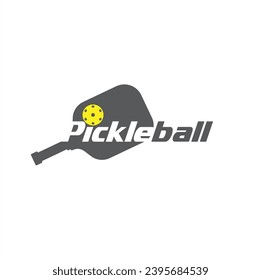 illustration of pickleball, a sport that combines elements of tennis, badminton and table tennis.