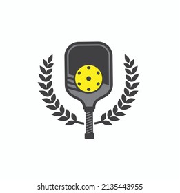 illustration of pickleball, vector art.