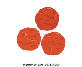 It is an illustration of pickled plums.