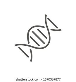 Illustration Pictogram of DNA Symbol Isolated on White Background - Vector