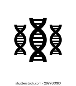 Illustration Pictogram of DNA Symbol Isolated on White Background - Vector