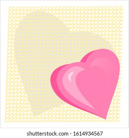 Illustration of a picture of a pink heart