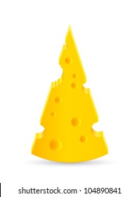 illustration of a piece of cheese